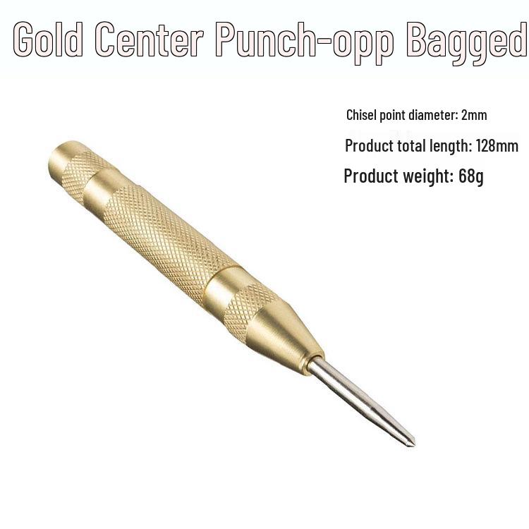 Automatic Center Punch & Emergency Window Breaker with High Hardness Metal Drill Bit
