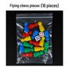 Six-Color Plastic Ludo Game Pieces - Educational Spare Accessories for Kids