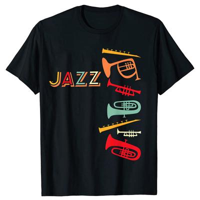 Funny Jazz Harajuku Y2k Graphic T Shirts Unisex Women Pure Cotton Humor Streetwear Tee Shirt Short Sleeve Unisex Loose Clothing