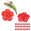 30 Sets Multicolor Hummingbird Feeder Flowers Plastic Durable Bird Feeder Replacement Flowers Replaceable