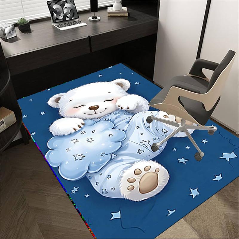 

1PC Bear Non-Slip Floor Carpet Compatible for Office&Living Room&Bedroom&Dining room - Soft & Pattern, Vibrant Colors-H0359 60cm by 90cm