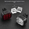 Multiple Brightness Modes LED Bike Light Combo  Night Commuting Cycling