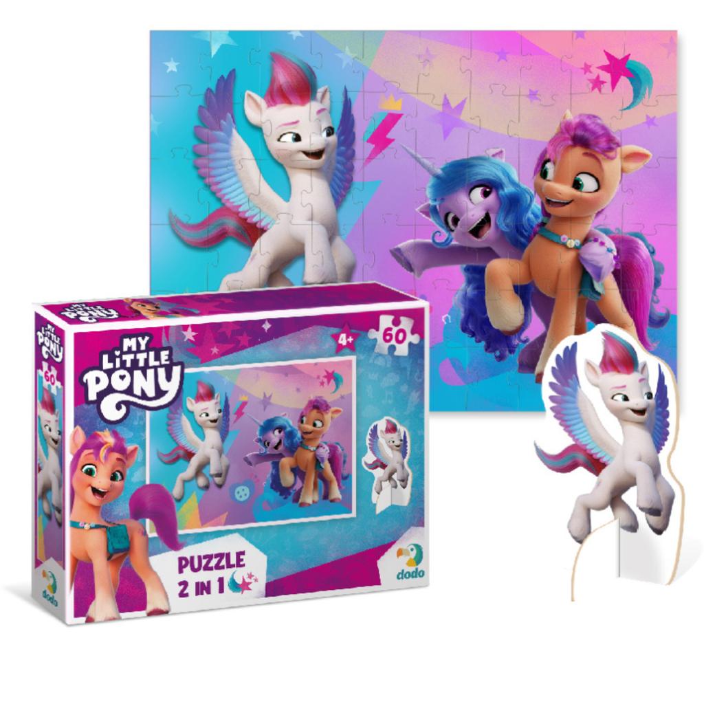 Puzzle My Little Pony 60 Elementów Z Figurką Kucyka Kolorowa Układanka