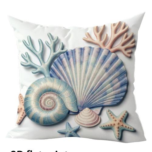 

1/4pcs Life is Better at the Beach Ocean Inspired Pillow Covers Sofa bed cushion cover home bedroom decoration, 2D flat printing 45x45cm-1pcs