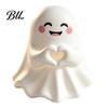Cartoon Ghost Desktop Sculpture Halloween Cute Figurine, Mini Statue, Little Spooky Novelty Holiday Collectible Ornament for Tiered Tray Home