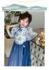 Girls' cheongsam dress 2026 new summer children's Chinese style blue and white porcelain Hanfu ancient style summer princess dress