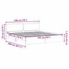 Bed Frame Wall Mounted Sonoma 193 x 203 cm Engineered Wood