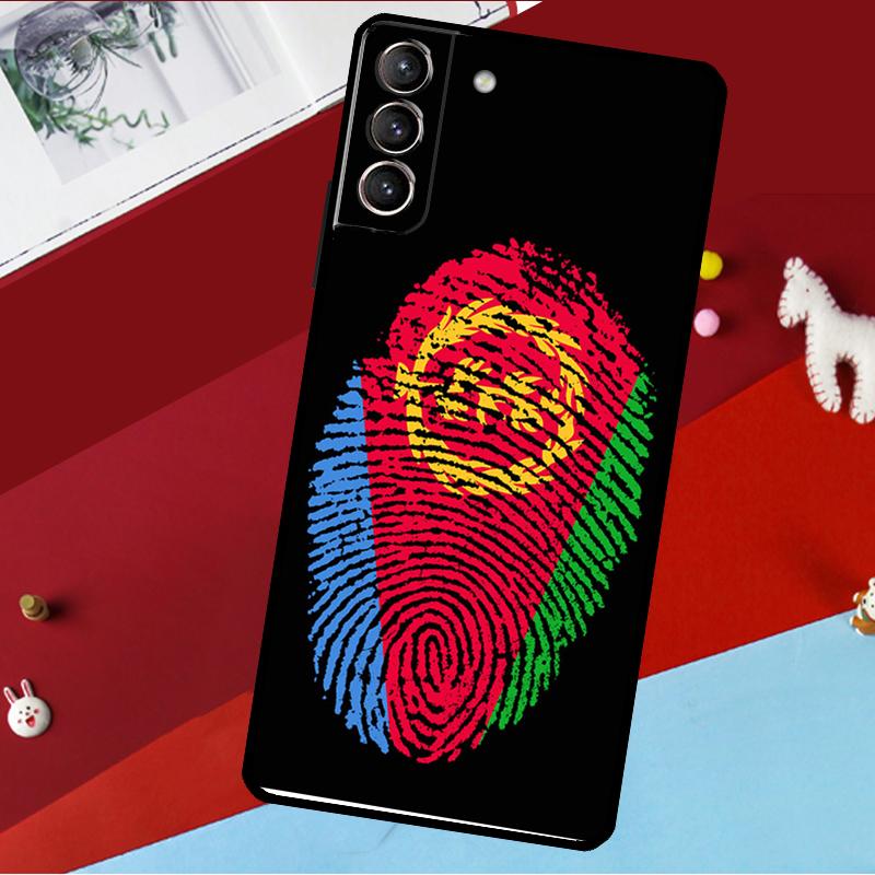 Eritrea Flag Funda For Samsung Galaxy S25 S24 S21 S22 S20 Ultra S9 S10 Plus S23 FE S24 FE Phone Case