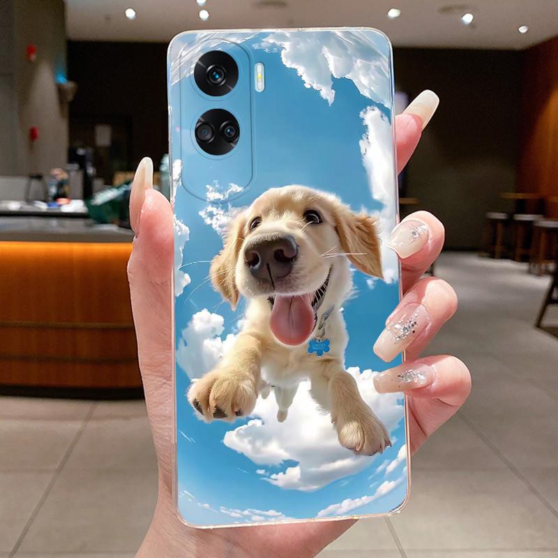 Casing For Honor 90 Lite 5G 2023 Phone Case Luxury Dragon Cute Cat Cool Boys Girls Clear Soft Shell For Honor 90Lite Case Cover