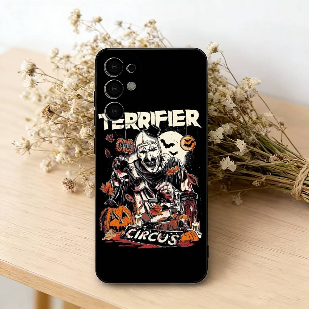 Art the Clown horror Terrifer Phone Case For Samsung S25,S24,S21,S22,S23,S30,Ultra,S20,Plus,Fe,Soft Silicone Black Cover
