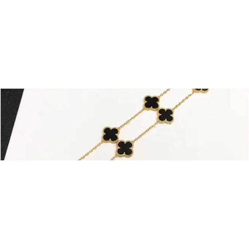 15MM Four-leaf Clover Five Flowers Bracelet Women 18K High-grade Fashion Does Not Lose Color Bracelet