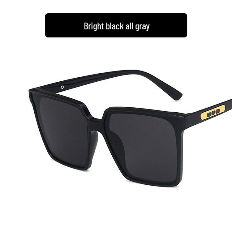 Square Retro 2020 Korean-Style Women’s Sunglasses - Pointed Lacquer, Large Frame, Street Style, Trendy Face Cover.