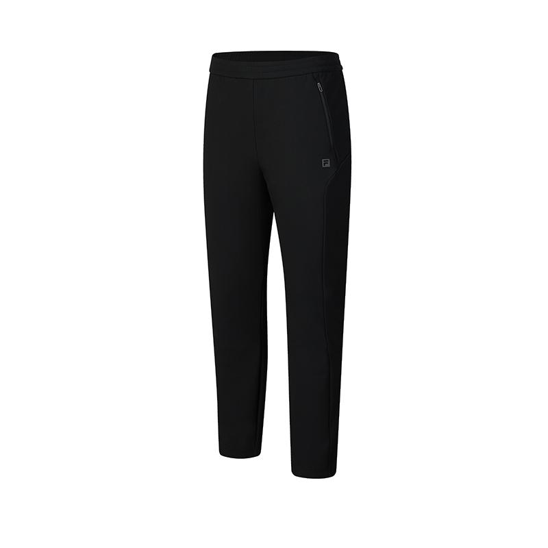 New FILA AthleticsFitness Knitted Sports Pants Men's Pitch Black A11M441603FBK