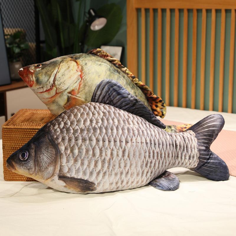 30cm 11,8 Zoll Simulation Lustige Fisch Plüschtiere Stofftier Weiches Tier Karpfen Plüschkissen Kreatives Schlafkissen Für Kinder Mädchen Katzenspielzeug