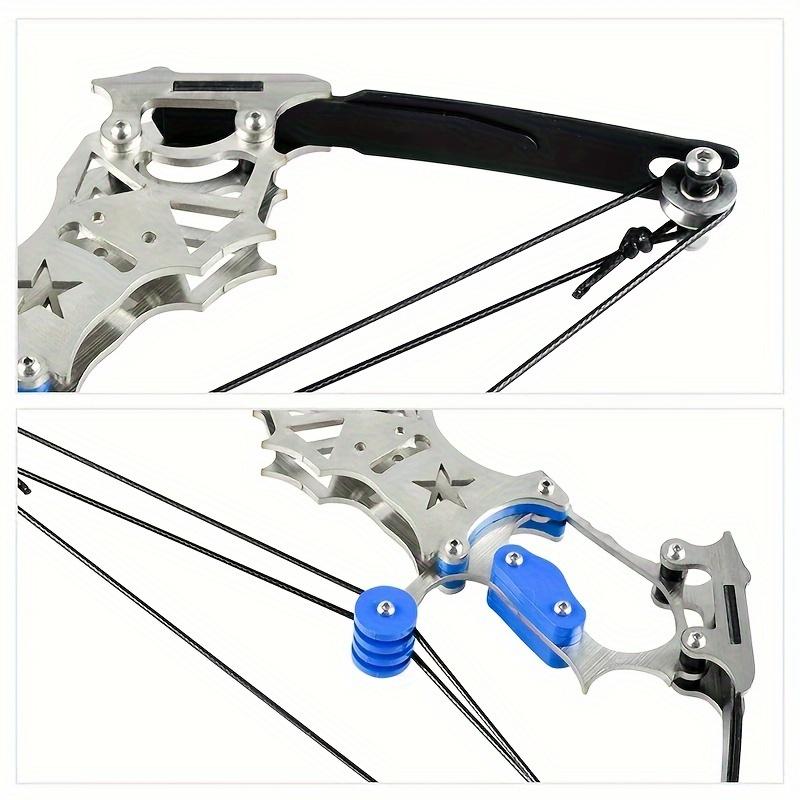 5.5inch Mini Archery Bow Set Left and Right Universal Mini Bow Metal Material Outdoor Shooting Practice Archery Entertainment Fun