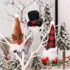 3pcs Christmas LED Doll Pendant Christmas Tree Ornaments Santa Gnome Plush Doll For Home New Year Xmas Decoration Party Favors