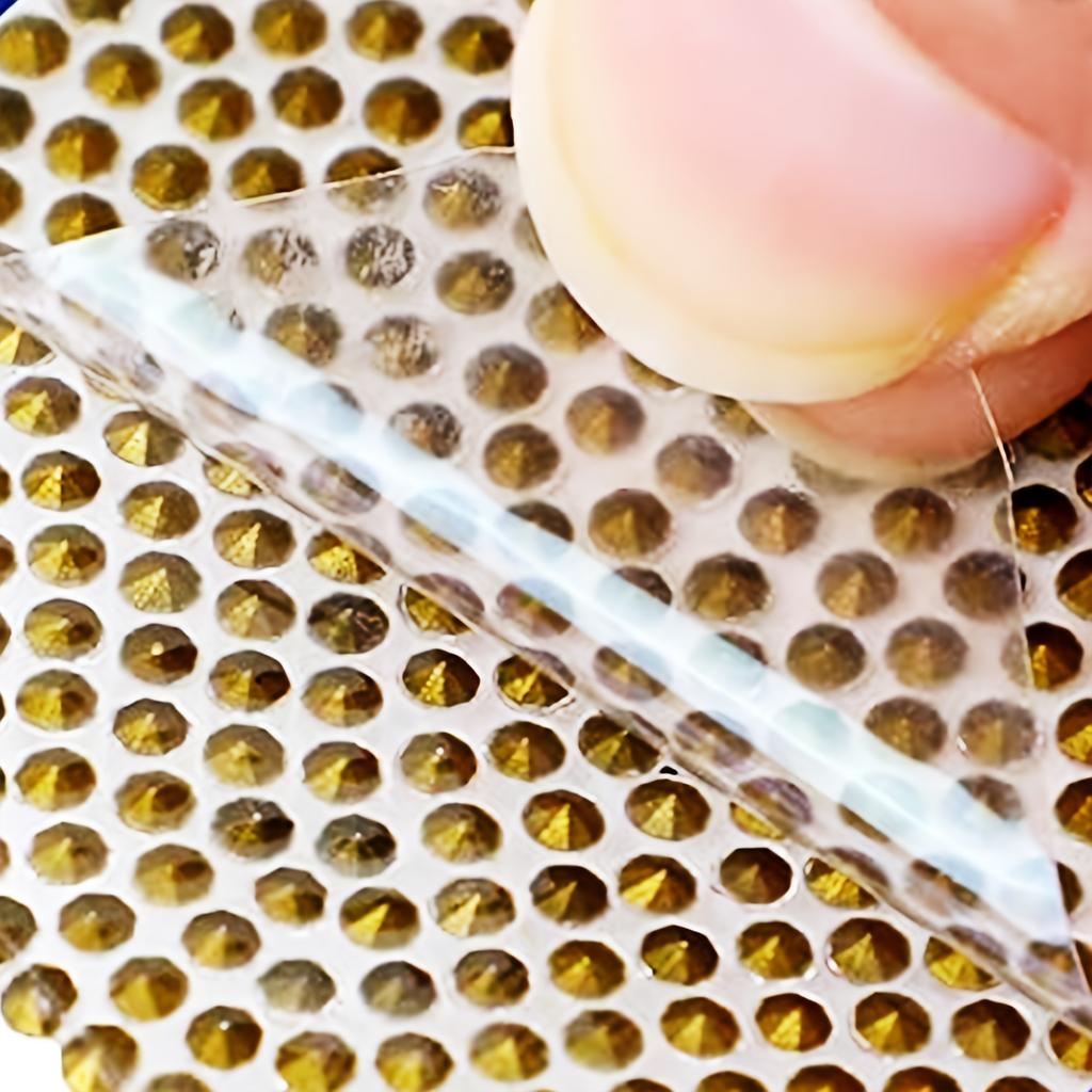 4PCS Diamond studded dog footprints car body stickers