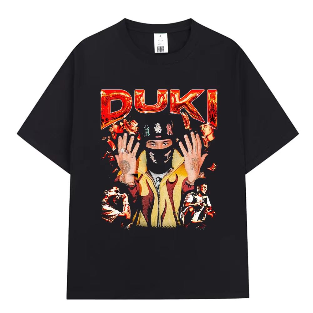 Rapper Duki ADA Tour Merch T-shirt Men's Women Clothing Cotton Cozy Oversized T-shirts Hip Hop Short Daily Wear Cool Top