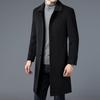 Autumn and Winter New Fashion Casual Medium and Long Coat Middle-aged Dad Wear