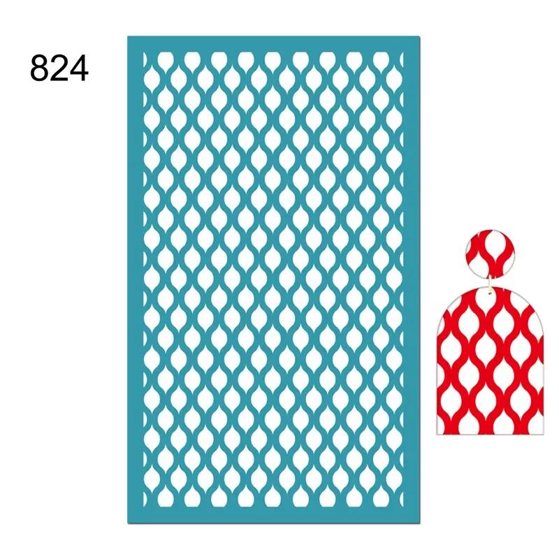 New Self-Adhesive Silk Screen Stencils for Polymer Clay Leaf Flower Decor Reusable Mesh Transfer Printing Earring Jewelry Making