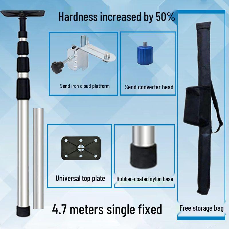 Adjustable Stainless Steel Infrared Spirit Level Rod with Fine-Tuning