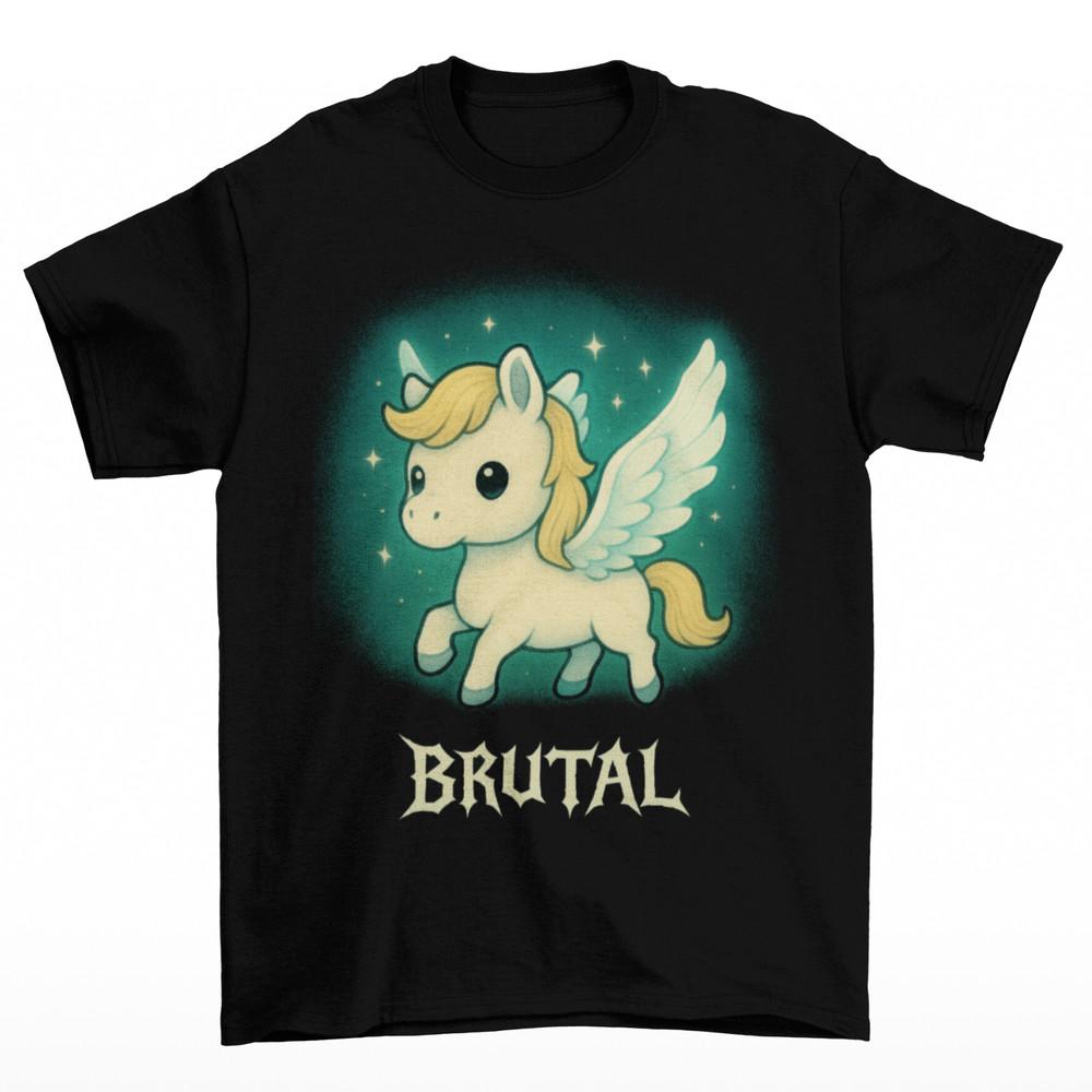 Pegasus Brutal T-Shirt Unisex Adult Funny Sizes Death Hercules Greek Roman Horse Unisex T-Shirt S