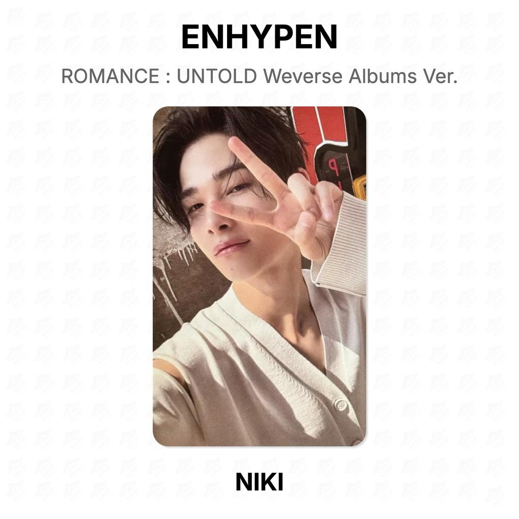 ENHYPEN ROMANTIK : UNTOLD Weverse Alben Version. Offizielle Fotokarte