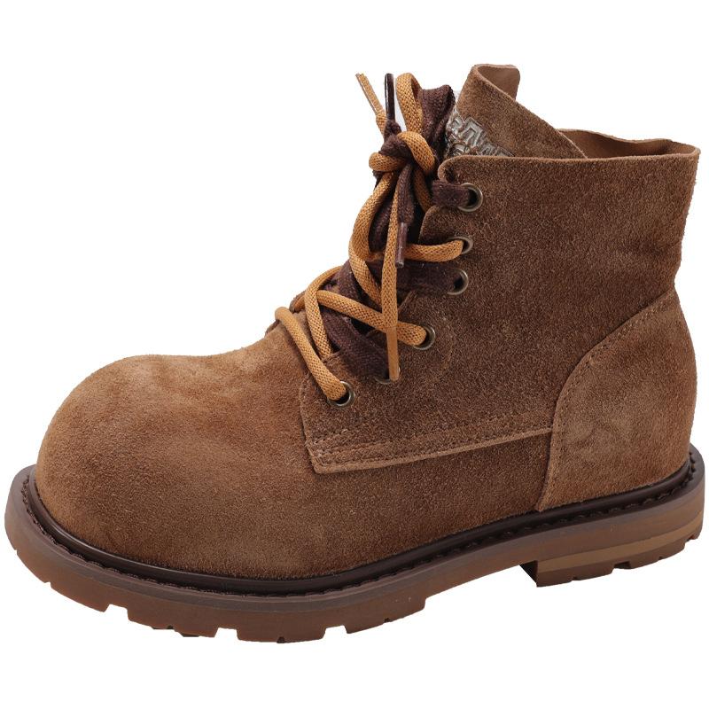 Kapibara ugly cute big head Martin boots women's 2025 new British style versatile outdoor tooling rhubarb boots