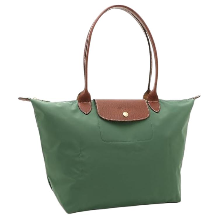 

Longchamp Le Pliage Tote Bag With Gold Metal Accents Women Tote Bags English-Green 2605089P95 Basic Set (Bag)