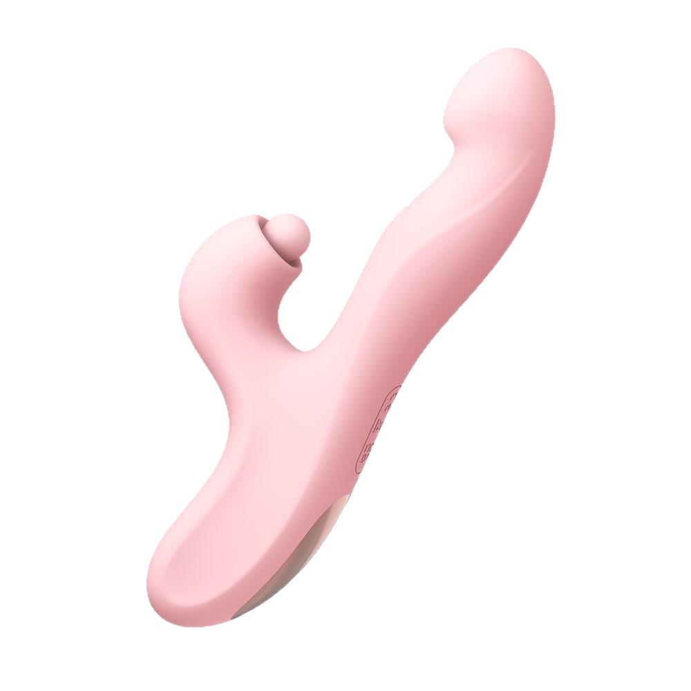 3-in-1 Vibrating Thrusting Massage Stick for Women G-spot Stimulator Soft Silicone Adult Toy