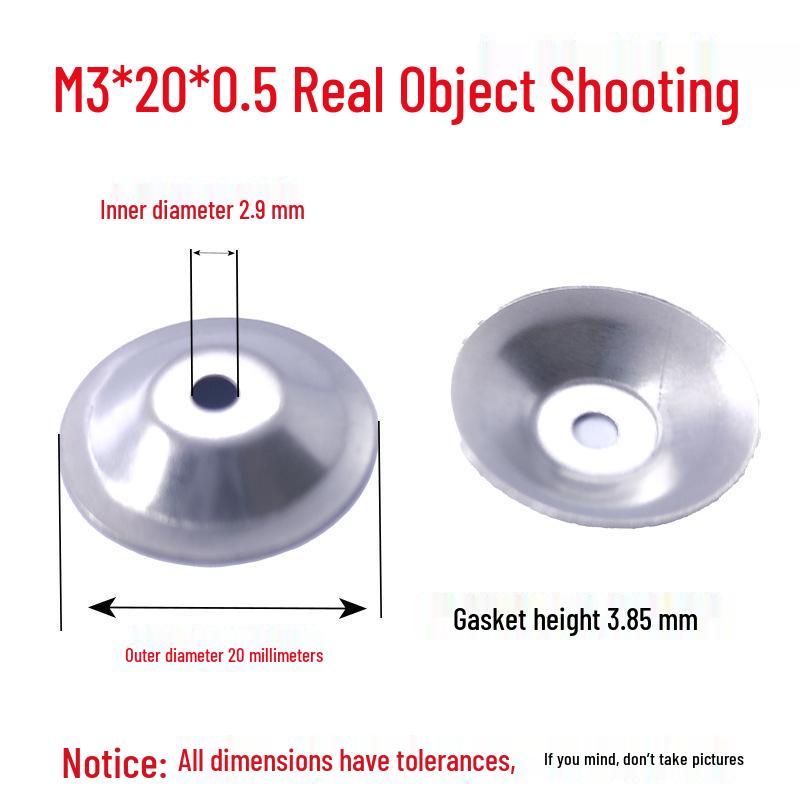 304 Stainless Steel Washer Set: Bowl Mat Gasket, Straw Hat Washer, Horn Foot Cup, Floor Sleeve, Recessed Screw Decoration