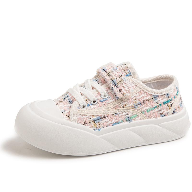 Children's canvas shoes 2025 summer new student single shoes boys casual sports shoes girls soft-soled low-top classmates