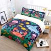 Cartoon Underwater World Bedding Set For Kids Luxury Gift 3Pcs Digital Print Comforter Set Soft Comfortable Breathable