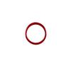 Bright Red Carbon Fiber Center Automatic Gear Shift Circle For Fiat 500 12-15