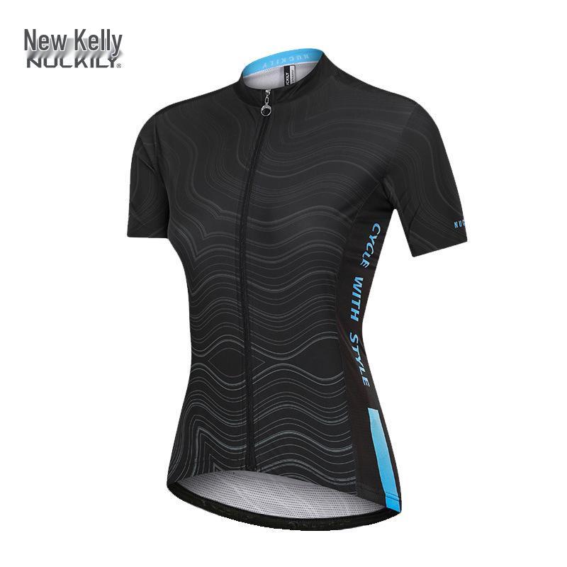 

Women s Summer Short-Sleeve Cycling Jersey - Thin, Breathable, Slim-Fit Top Large