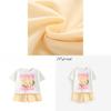 Cute Girl Summer Outfit Set With Cotton Fabric For Ages 3 To 8 Years