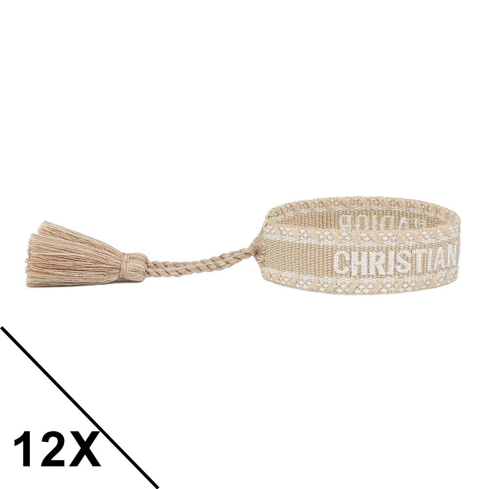 European-Style Adjustable Friendship Bracelet for Women – Handmade Woven Tassel Wristband