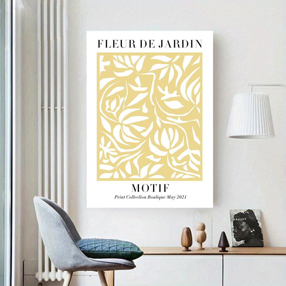 Abstract Lemon Flower Eye Orange Vintage Plant Wall Art Canvas Painting Posters and Prints Wall Pictures for Living Room Decor