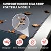 Sunroof Rubber Seal Strip for Tesla Model Y, Wind Noise Reduction Soundproof Sealling Strips Rubber Seal Kit with Installation Tool