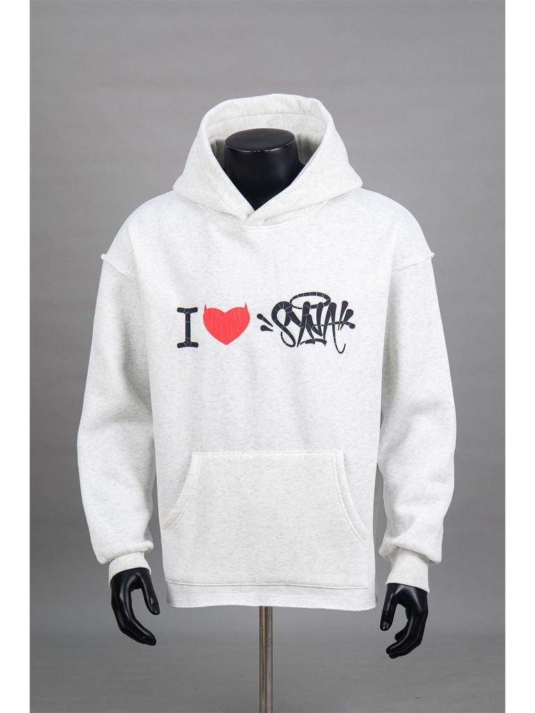 Synaworld Unisex Trendy Hip Hop Letter Print Fleece Hoodie - Casual Loose Fit for Men and Women