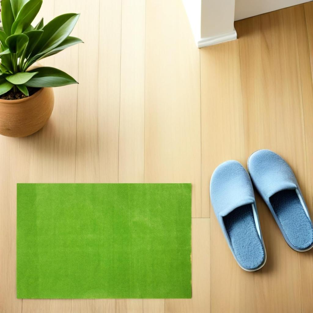 LEDMOMO Artificial Grass 3mm for DIY Miniature Model and 50x35cm Mat, Lightweight, Thick, Reusable, Decoration, Gardens, Trains, Dollhouses, More,