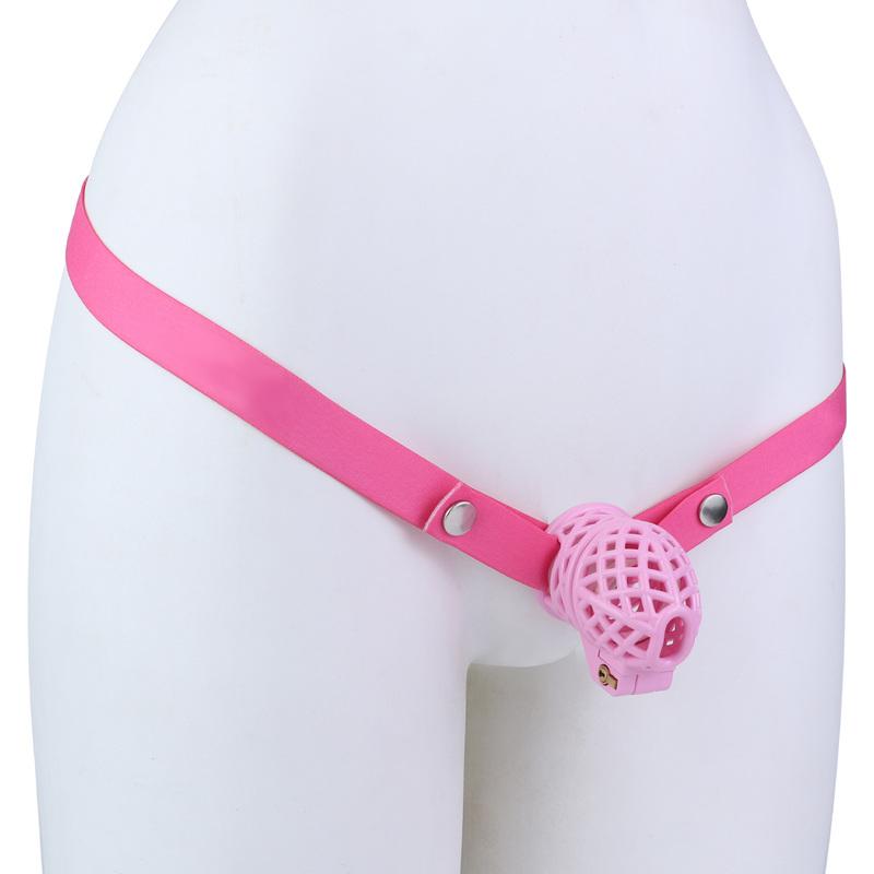 LICKER ABS Resin Lightweight Chastity Cage With Belt Breathable Penis Lock Cock Rings Dick Restriction For Men Gay Sissy Sex Toy