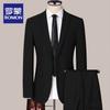ROMON Men's Business Casual Striped Blazer Jacket