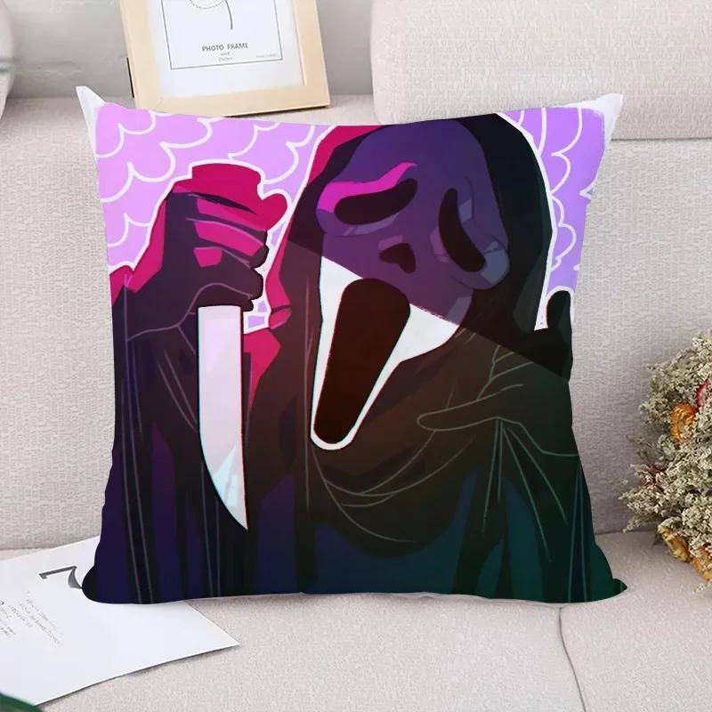 Ghostface Cushion Cover for Pillow Covers Decorative Short Plush Pillowcases X Cushions Pillowcase  Twin Size Bedding