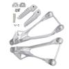 Motorcycle Rear Footrest Foot Pegs For KAWASAKI Ninja ZX6R 2005-2008 2007 2006 ZX636 2005-2006 Silver/Black/Matte Black