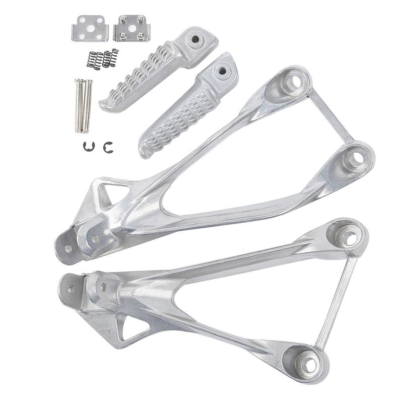 Motorcycle Rear Footrest Foot Pegs For KAWASAKI Ninja ZX6R 2005-2008 2007 2006 ZX636 2005-2006 Silver/Black/Matte Black