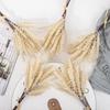 2 Pcs Artificial Wheat Stalks Faux Corn Stalks Bouquet Fake Wheat Ear Blossoms for Home Kitchen Office Flower Arrangement Wedding