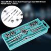 12 Pcs M6-M12 Hand Tap And Die Set Screw Nut Tap Die Wrench Threading Tool With Wrench Handle Hand Tool Set