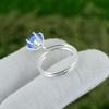 Friendship Day Sale 925 Silver Tanzanite Quartz Gemstone Solitaire Birthday Ring