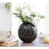 Metal Ball Vase for Home Decor|Flower Pot for Bedroom Living Room Office Wedding|Flowers Arrangement for Birthday Anniversary Festival|